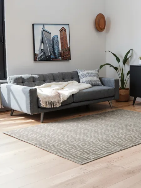 Koberec Perles Howlite krémový / sivý