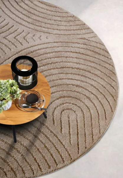 Koberec Elle Decoration New York Panglao taupe kruh
