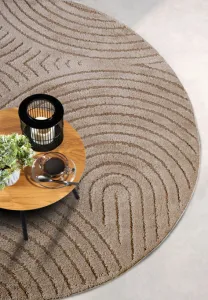 Koberec Elle Decoration New York Panglao taupe kruh