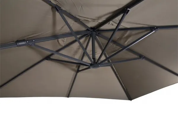 Virgo Flex slnečník 3x3 m sivo hnedý