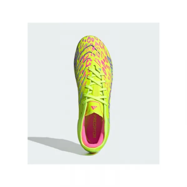Pánske futbalové kopačky outdoorové ADIDAS Predator Pro M FG lucid lemon blue fusion lucid pink
