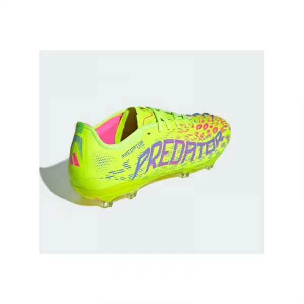 Pánske futbalové kopačky outdoorové ADIDAS Predator Pro M FG lucid lemon blue fusion lucid pink