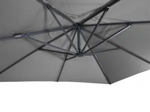 Virgo Flex slnečník 3x3 m sivý