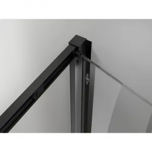 MEXEN - Exo skladacie sprchové dvere 100, transparent, čierna 816-100-000-70-00