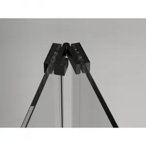 MEXEN/S - Exo sprchovací kút skladacie dvere 100 x 80, transparent, čierna 816-100-080-70-00