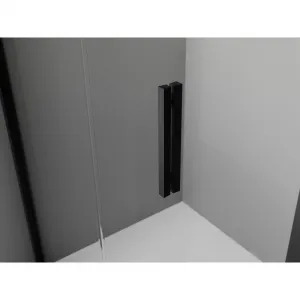 MEXEN - Exo sprchovací kút päťboký krídlový 90 x 90, transparent, čierna 812-090-090-70-00