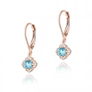 Blink-Blink Zlaté náušnice s diamantami a Topásom3330BDToB