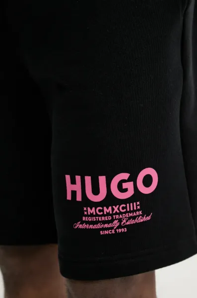 HUGO Blue teplákové šortky pánske bavlnené