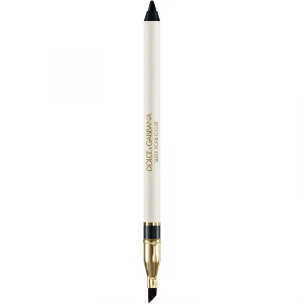 Dolce&Gabbana Classic Sleek Kohl Glider ceruzka na oči so štetčekom odtieň 01 Total Black - True Black 1.2 g