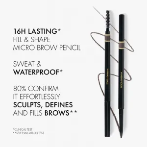 Dolce&Gabbana Classic Brow Restyler Pencil ceruzka na obočie s kefkou odtieň 05 Soft Brown Black - Cool Medium Grey Brown 0.09 g
