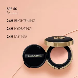 Dolce&Gabbana Fresh Rose Glow Cushion rozjasňujúci a hydratačný make-up SPF 50+ odtieň 2N 15 g