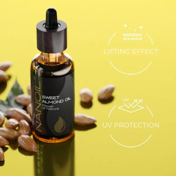 Nanoil Sweet Almond Oil mandľový olej na tvár, telo a vlasy 50 ml