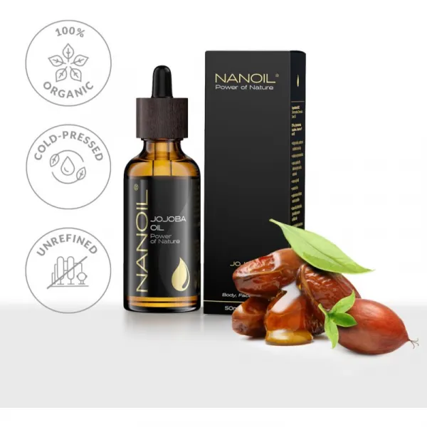 Nanoil Jojoba Oil jojobový olej na tvár, telo a vlasy 50 ml