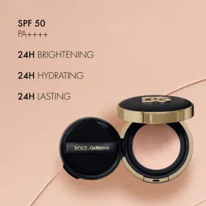 Dolce&Gabbana Fresh Rose Glow Cushion Refill rozjasňujúci a hydratačný make-up náhradná náplň odtieň 6C 15 g