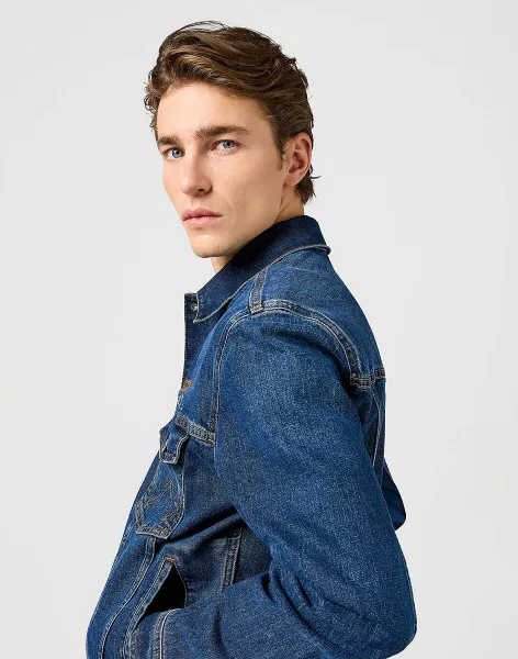 WRANGLER Pánska riflová bunda  CLASSIC JACKET MEADOW HAZE 112362651 Veľkosť: S