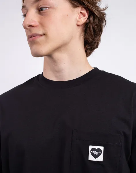Carhartt WIP S/S Pocket Heart T-Shirt Black/Black M