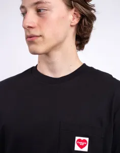 Carhartt WIP Pocket Heart T-Shirt "Black Red" (I032128-1V2XX)