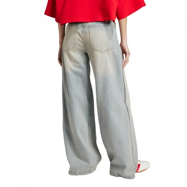 adidas Adilenium Zip Washed Denim Pants W "Light Denim" (JX9210)