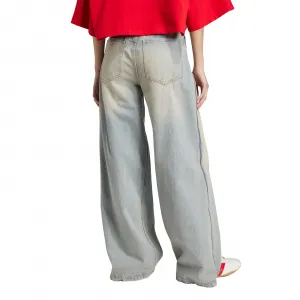adidas Adilenium Zip Washed Denim Pants W "Light Denim" (JX9210)