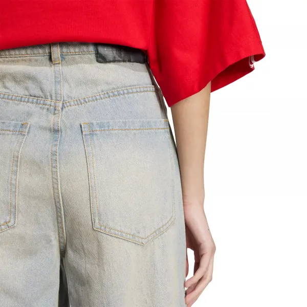 adidas Adilenium Zip Washed Denim Pants W "Light Denim" (JX9210)