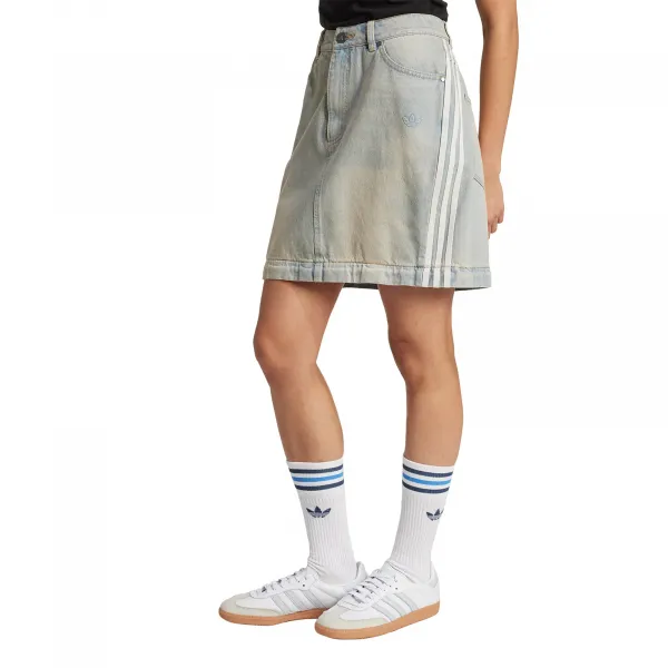 adidas Adilenium Two-In-One Denim Skirt W "Light Denim" (JX9215)