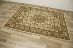 Koberec Super Rose D373A ornament svetlobéžový / krémový