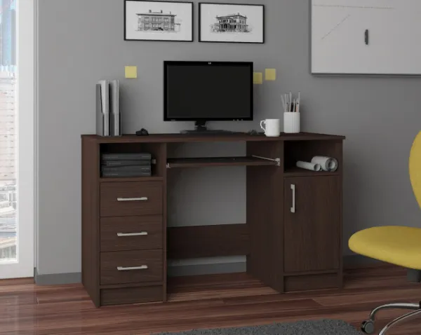 Ak furniture Volně stojící psací stůl Ana 124 cm wenge