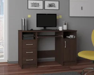 Ak furniture Volně stojící psací stůl Ana 124 cm wenge