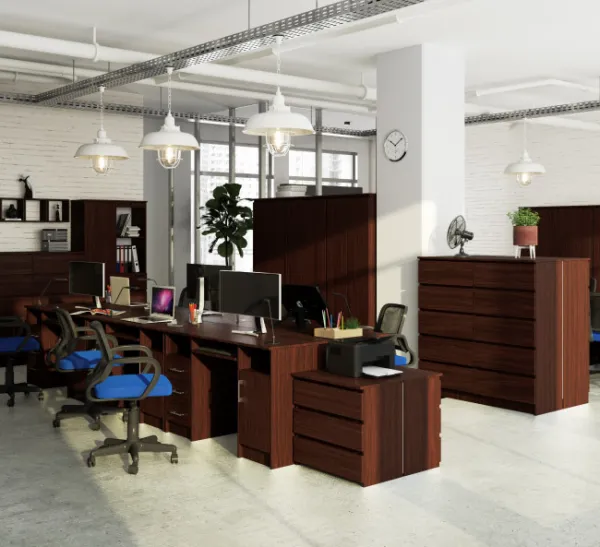 Ak furniture Volně stojící psací stůl Ana 124 cm wenge