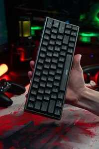 Marvo SHOGO 63, klávesnica US, herná, káblová (USB), čierná, mechanická, podsvietenie