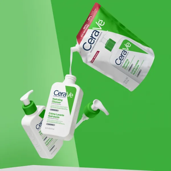 CeraVe Refill Hydrating Cleanser čistiaca emulzia s hydratačným účinkom náhradná náplň 473 ml