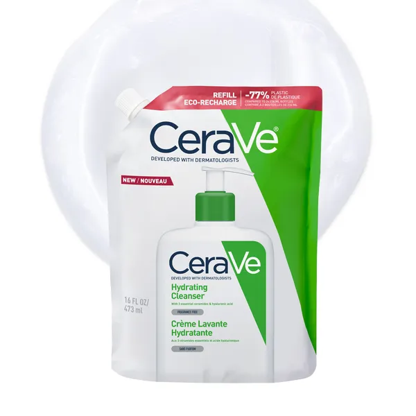 CeraVe Refill Hydrating Cleanser čistiaca emulzia s hydratačným účinkom náhradná náplň 473 ml