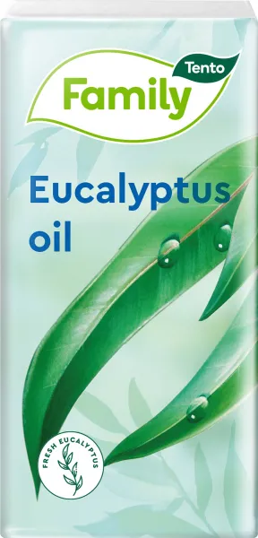 Tento Family Sensitive Eucalyptus Oil hygienické vreckovky 3 vrstvové 10 x 10 ks