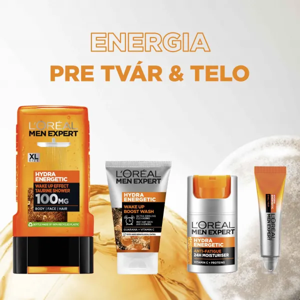L’Oréal Paris Men Expert Hydra Energetic čistiaci gél na tvár pre mužov 100 ml