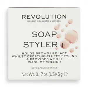 Makeup Revolution Soap Styler tuhé mydlo na obočie odtieň Brown 5 g