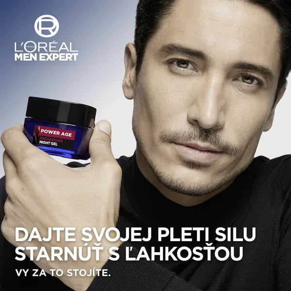 L’Oréal Paris Men Expert Power Age hydratačný nočný krém vyplňujúca vrásky 50 ml