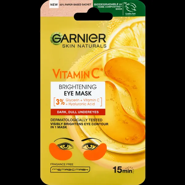 Garnier Skin Naturals Vitamin C hydratačná a rozjasňujúca maska na očné okolie s vitamínom C 5 g