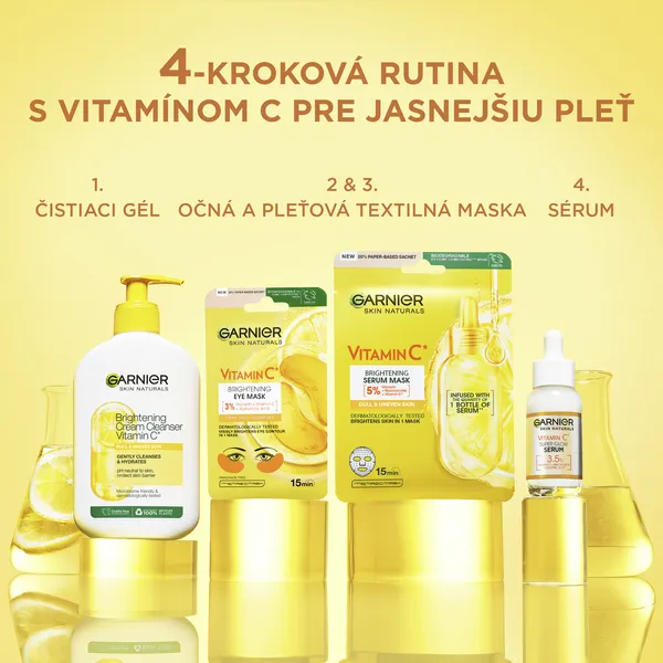 Garnier Skin Naturals Vitamin C hydratačná a rozjasňujúca maska na očné okolie s vitamínom C 5 g