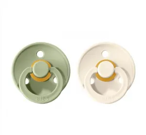 Cumlíky BIBS Colour okrúhle veľkosť 2 Sage-Ivory