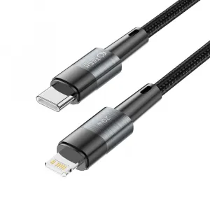 Tech-Protect UltraBoost USB-C - Lightning kábel, PD20W / 3A, 2 m, sivý