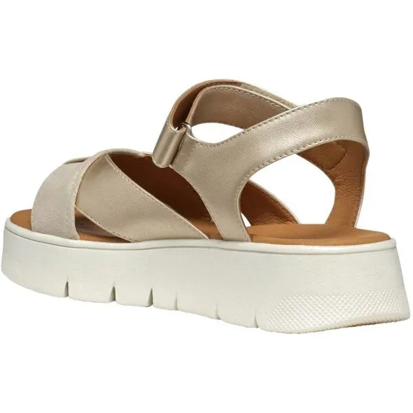 Gold women's sandals Geox Dandra 40 - Women's