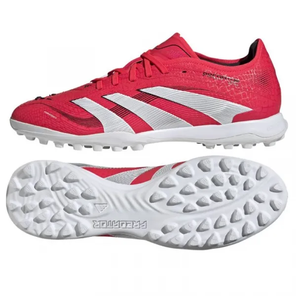 Pánske futbalové kopačky turfy ADIDAS Predator Pro M TF lucid red cloud white core black