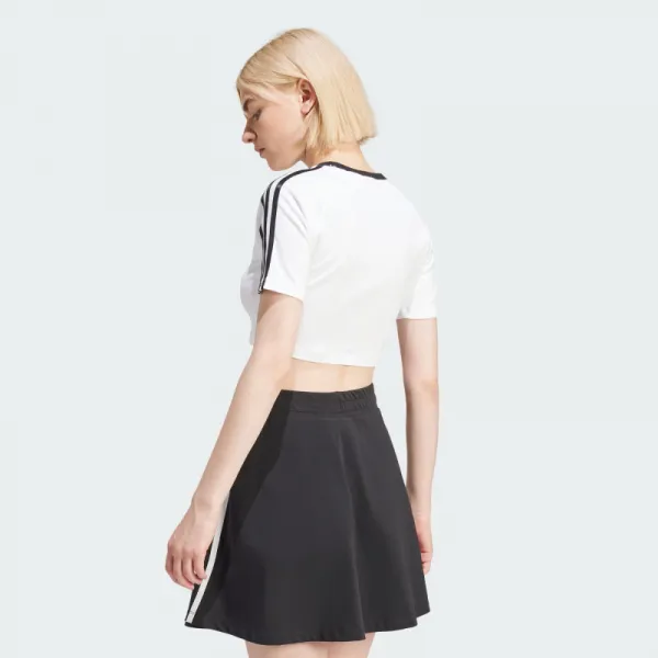 Dámske tričko s krátkym rukávom ADIDAS ORIGINALS 3 S BABY TEE-WHITE