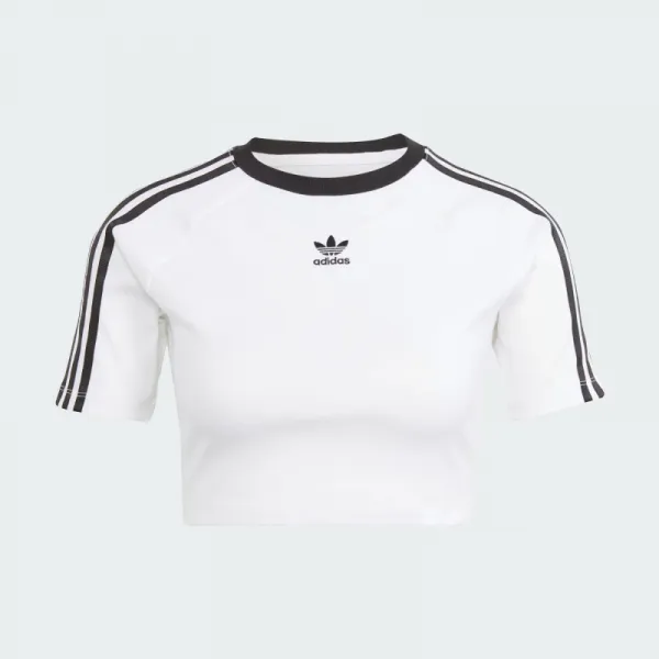 Dámske tričko s krátkym rukávom ADIDAS ORIGINALS 3 S BABY TEE-WHITE