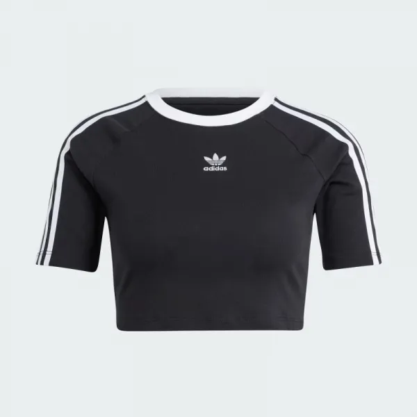 Dámske tričko s krátkym rukávom ADIDAS ORIGINALS 3 S BABY TEE-BLACK