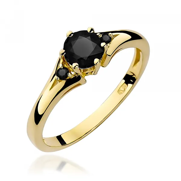 Blink-Blink Prsteň z ružového zlata s Čiernymi diamantami 0.53 ct2310RcDB