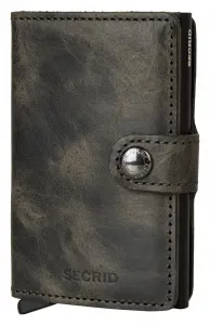 Kožená mini peňaženka Secrid Miniwallet Vintage Olive-Black