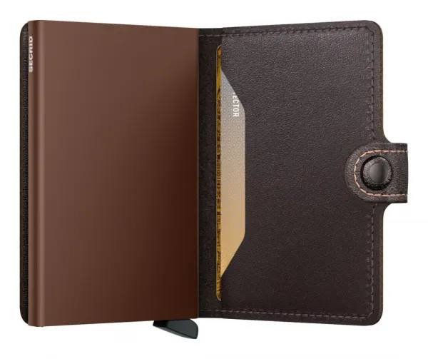 Kožená mini peňaženka Secrid Miniwallet Original Chocolate