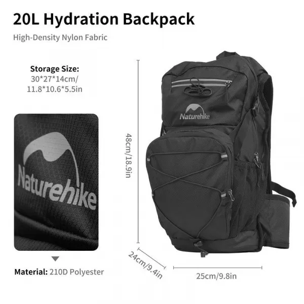 Naturehike Cyklistický batoh Cielo 20l s hydrovakom