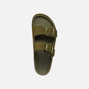 Light green women's slippers Geox Sandybett - Women's